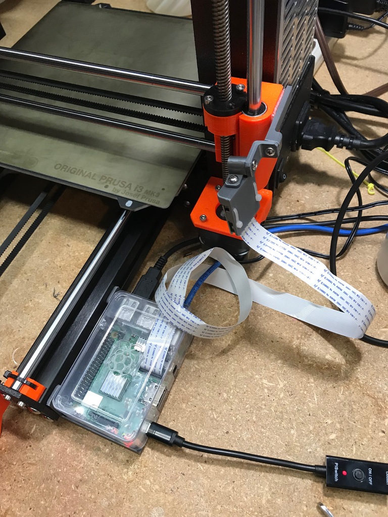 Prusa Octoprint Mount for Raspberry Pi and Camera