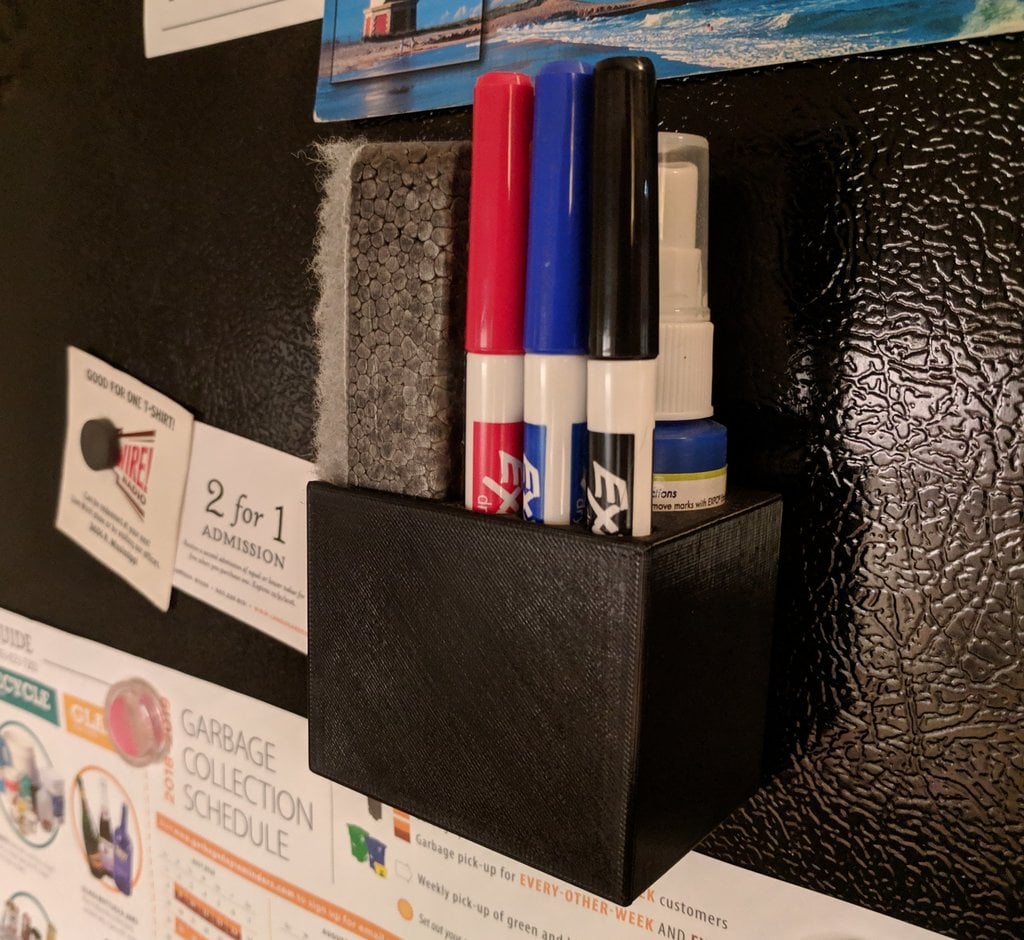 Magnetic Expo Dry Erase Set Organizer, Fine Point Markers