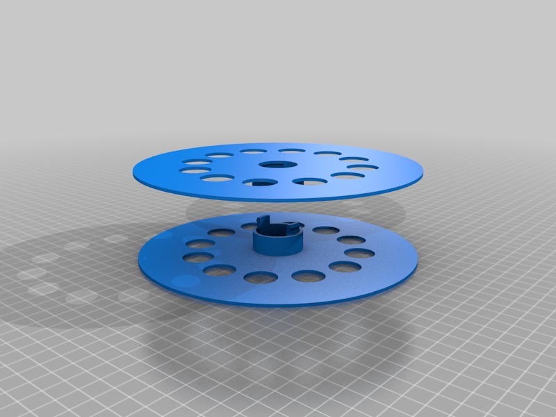 My Customized Parametric interlocking wire/filament spool (easy print!)