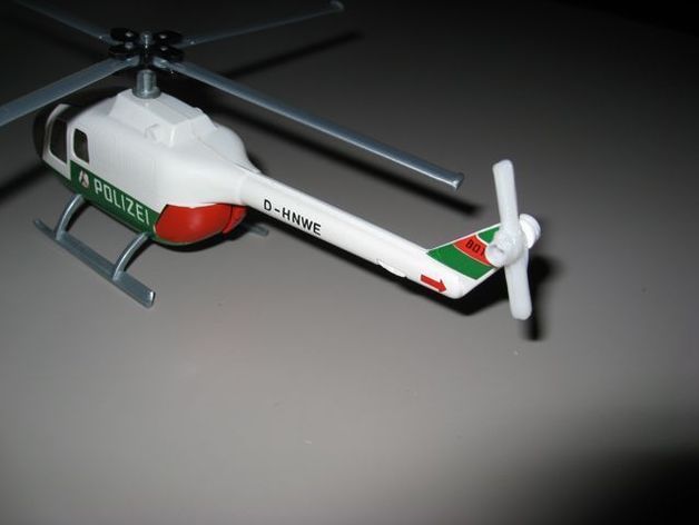 Toy helicopter tail rotor