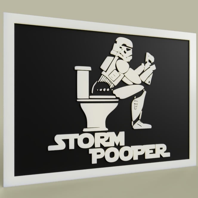 StarWars Storm Pooper - StormTrooper Toilet