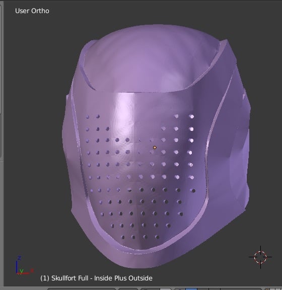 Destiny Skullfort Helmet - With and without holes.