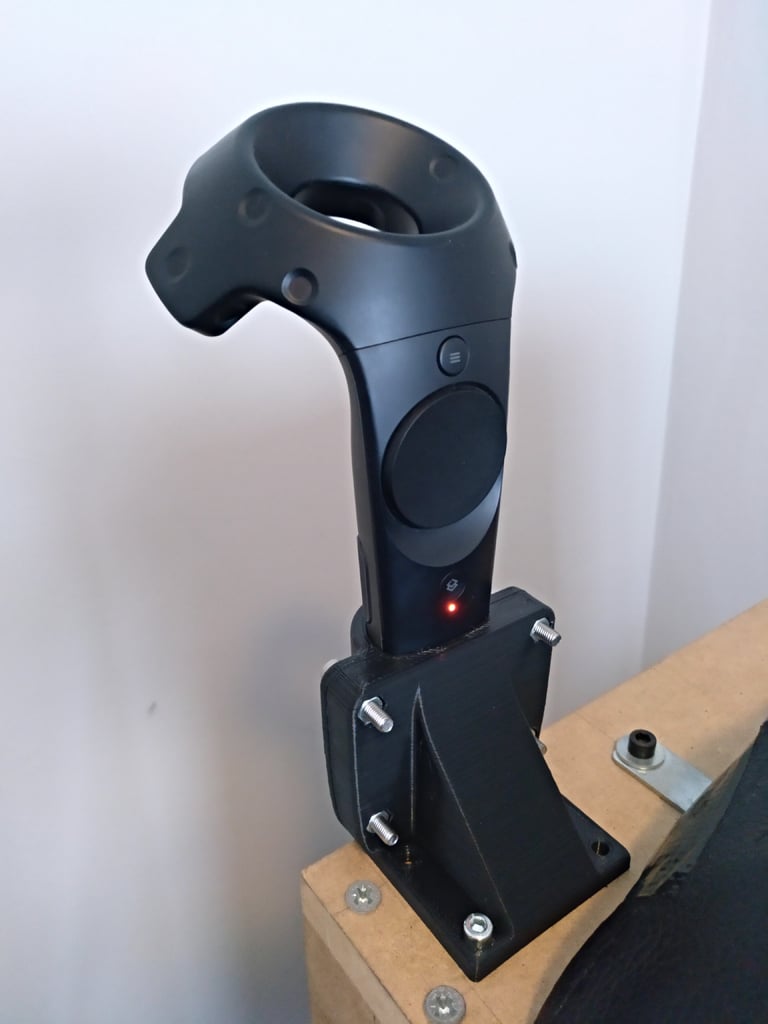 HTC Vive controller mount for flat surface