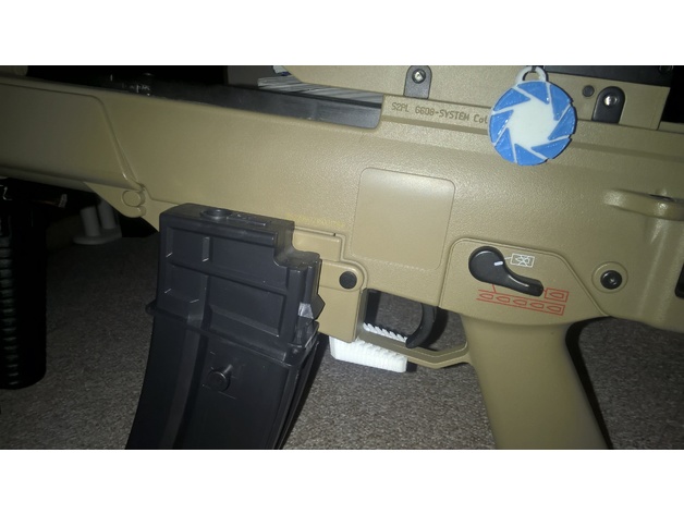 airsoft G36 modified magazine lever/catch