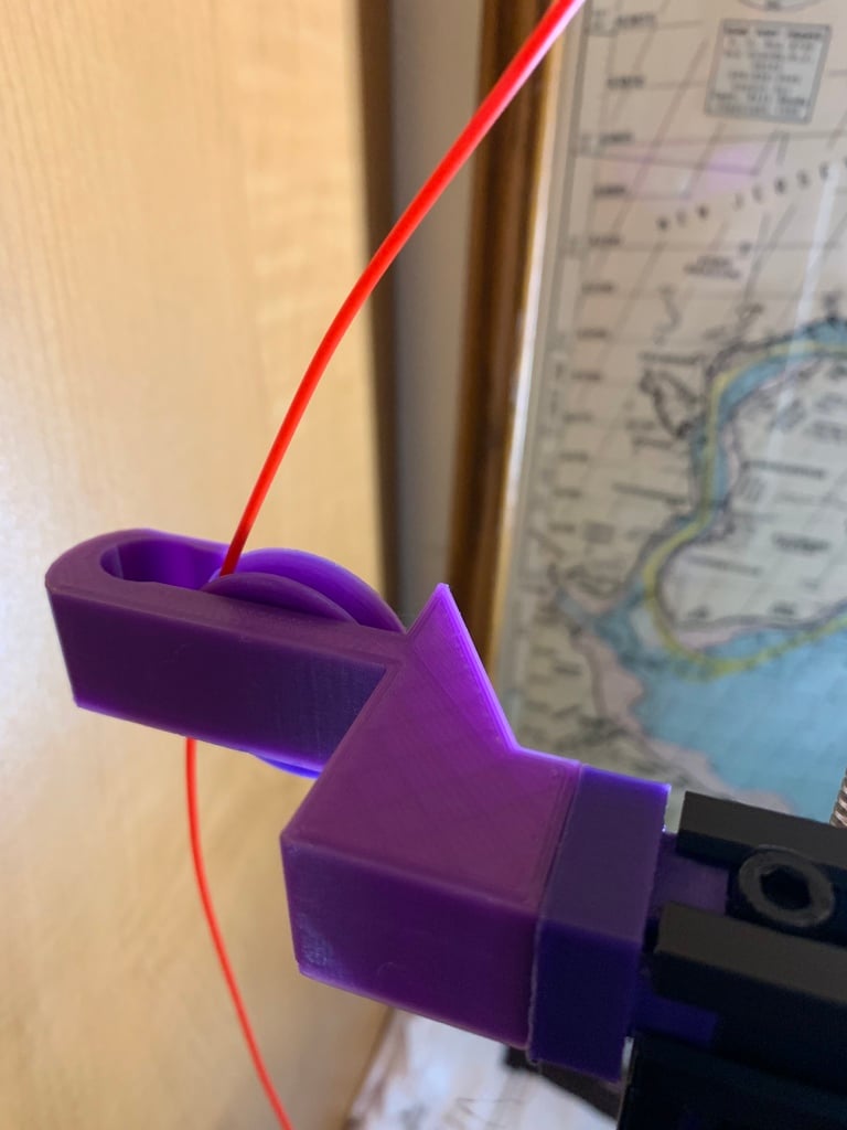 Ender3 Filament Roller Guide Snap On No Tools Fidget Spinner Bearing