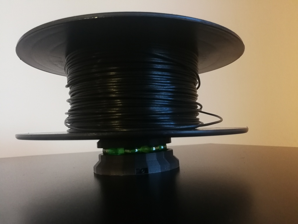 horizontal filament spool holder - ball-bearing filament spool holder