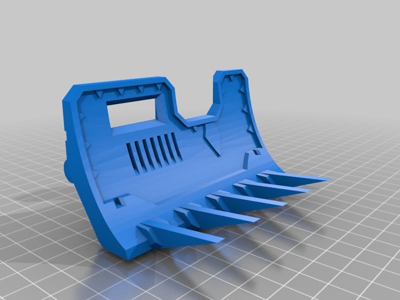 Spiked Dozer Blade for 28mm scale
