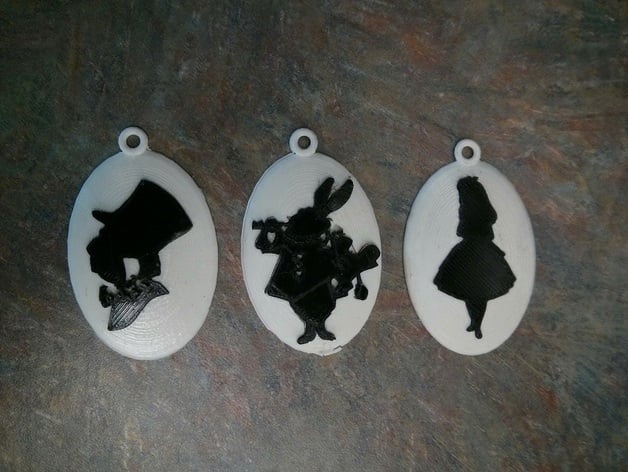 Alice in Wonderland Cameos for Silhouette Set