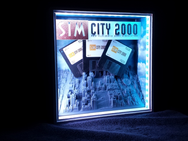 Forced Perspective Simcity 2000 Shadow Box