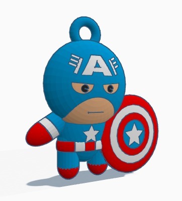 Captain America Keychain
