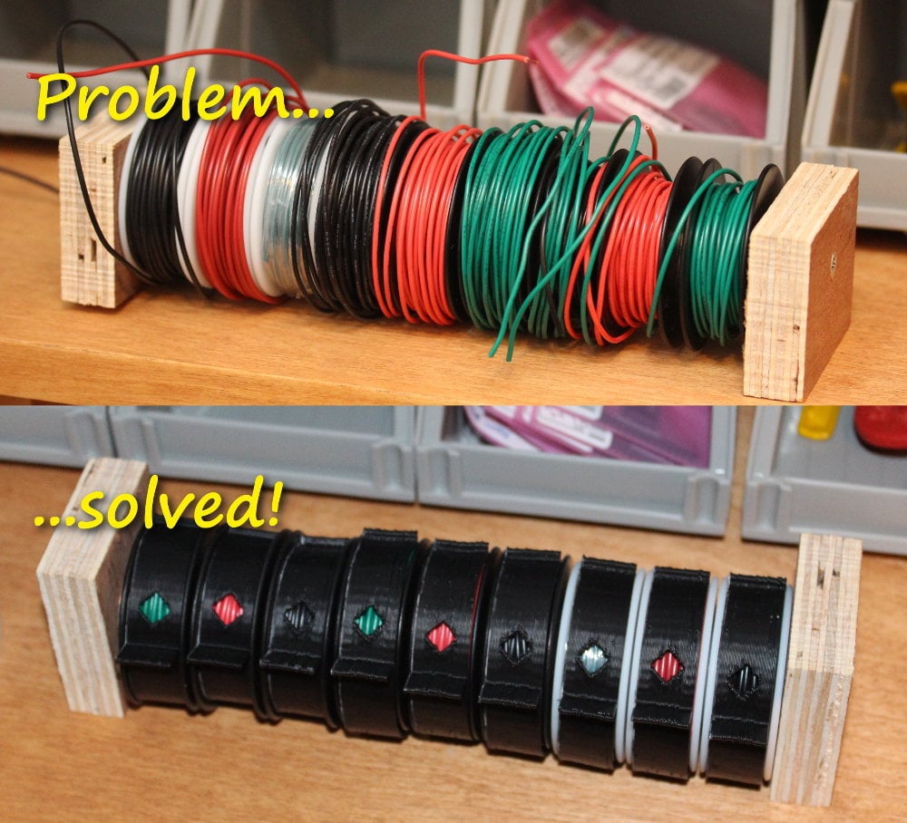 Wire Spool Clamp (Parametric)