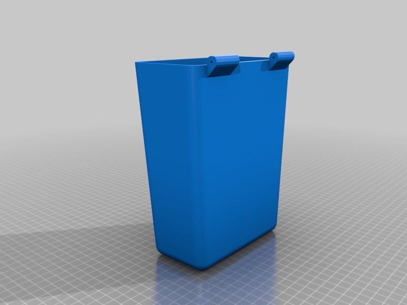 Simple and small hinged car trash can