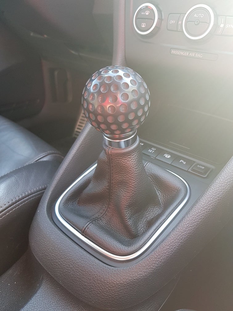 Golf ball gear knob version 2