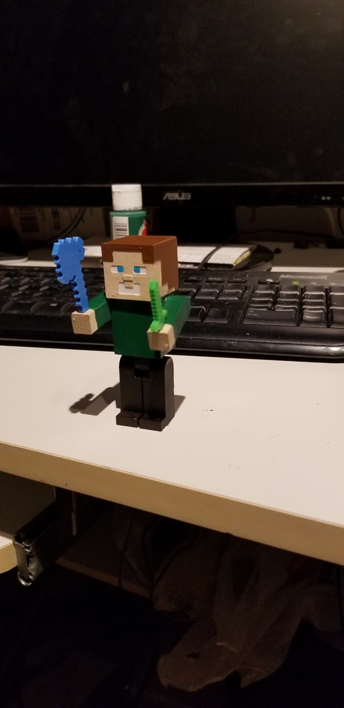 Minecraft Steve built-in joint
