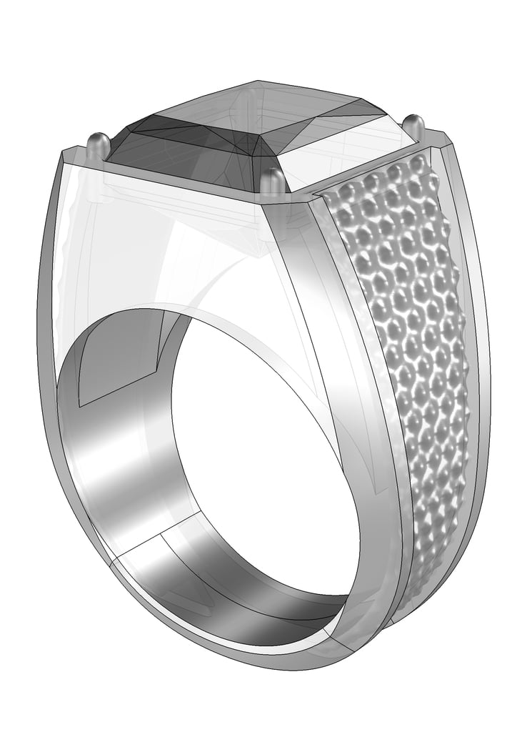 Men's Ring with pattern 01