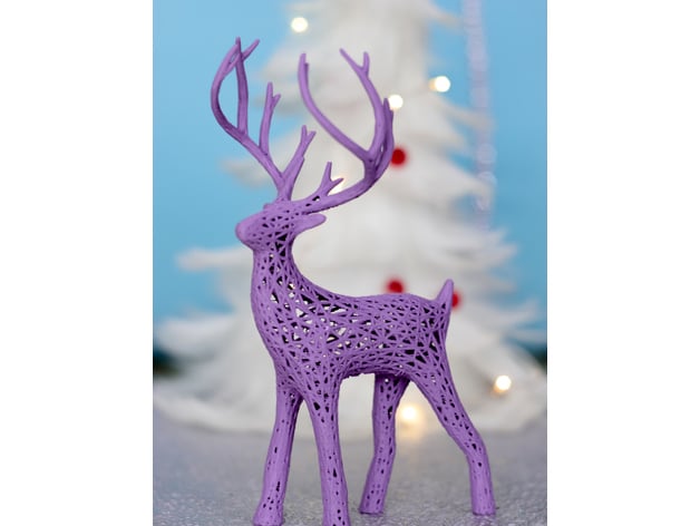 Reindeer Voronoi Christmas Deer