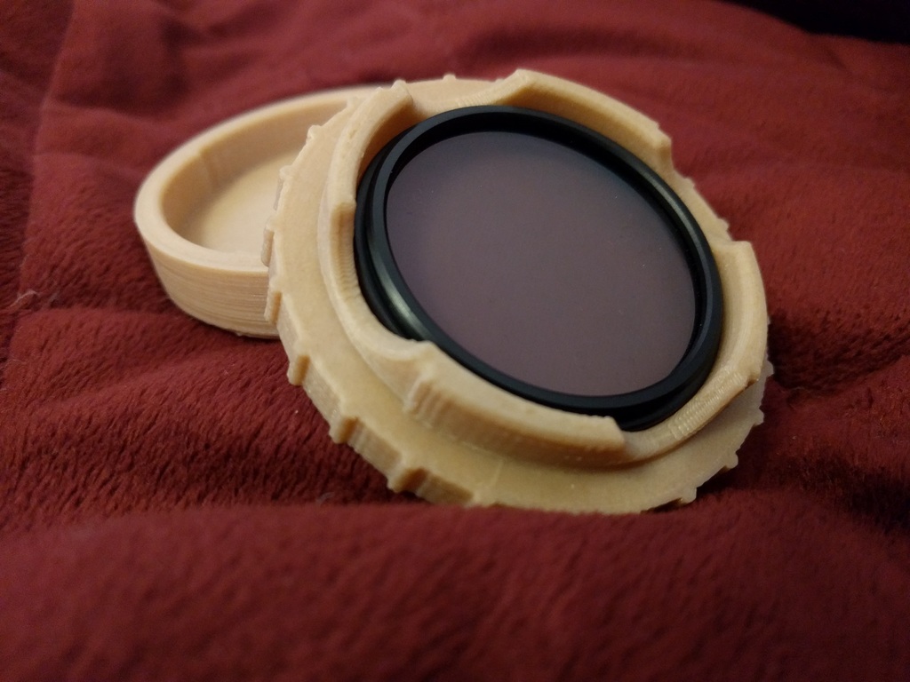 Rugged lens case for 46mm lens filter