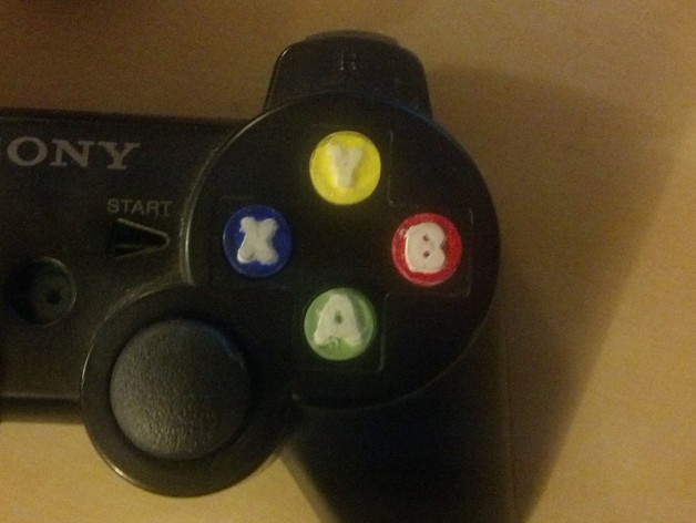 Xbox Buttons for PS3/4 Controller