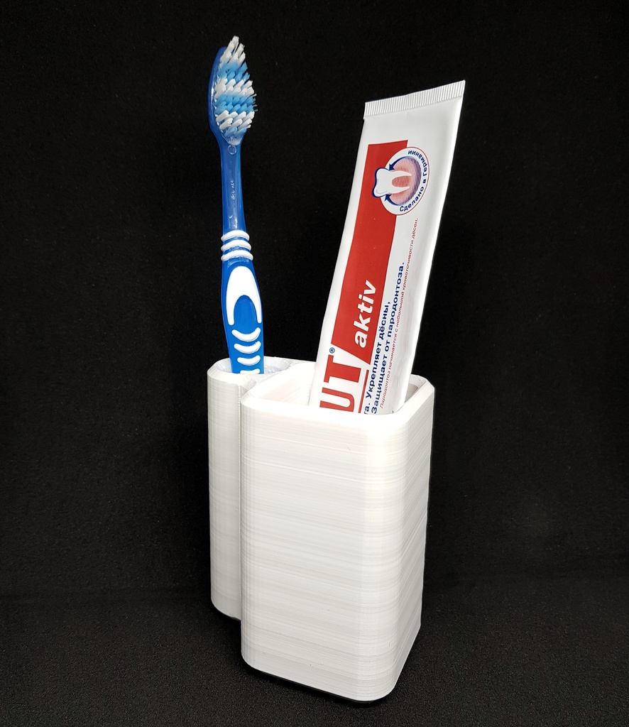 Toothbrush and paste holder