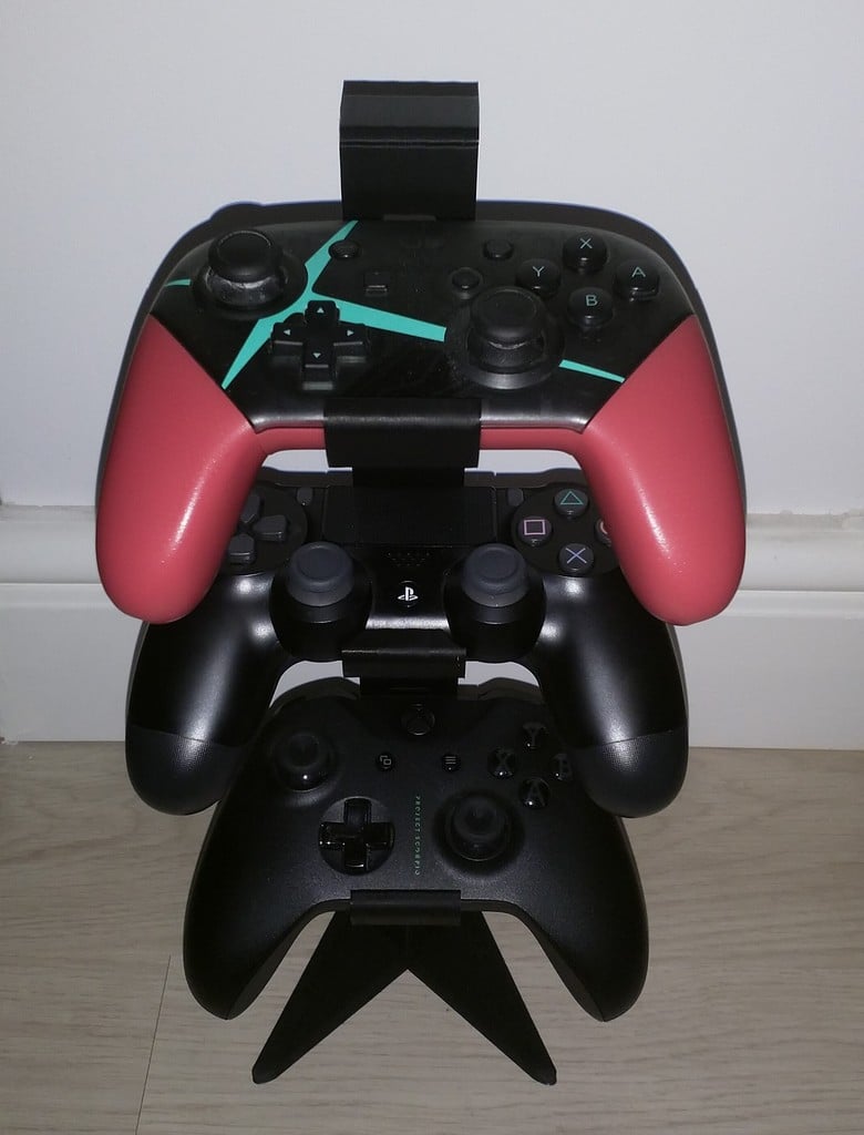 Xbox One, PS4, Switch Pro, and Wii U Pro Modular Controller Stand v3