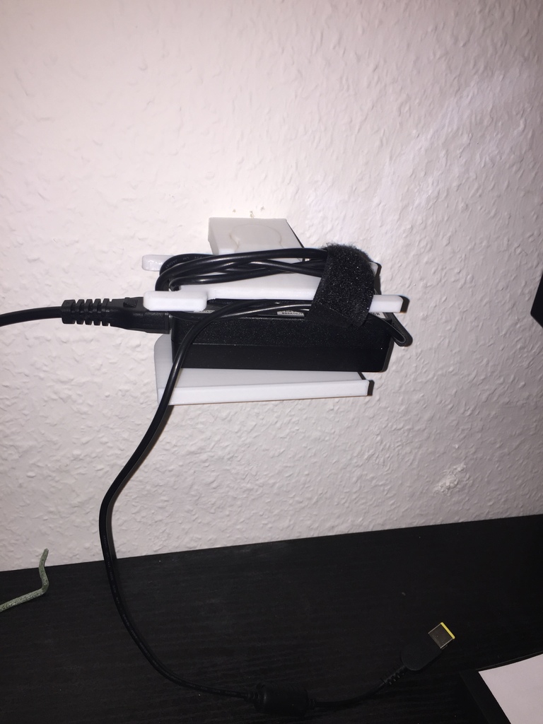 laptop cable holder with wall mount