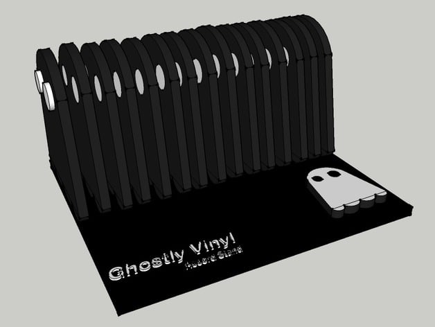 Ghostly Vinyl Record Stand