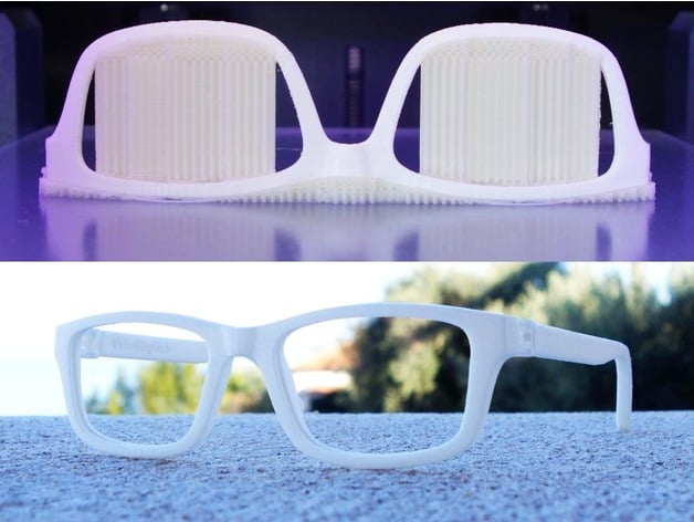Lunettes VTO | VirtualTryOn.fr 3D Printed Glasses (curved)