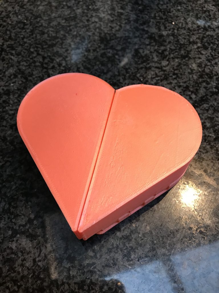 Printable Secret heart box small
