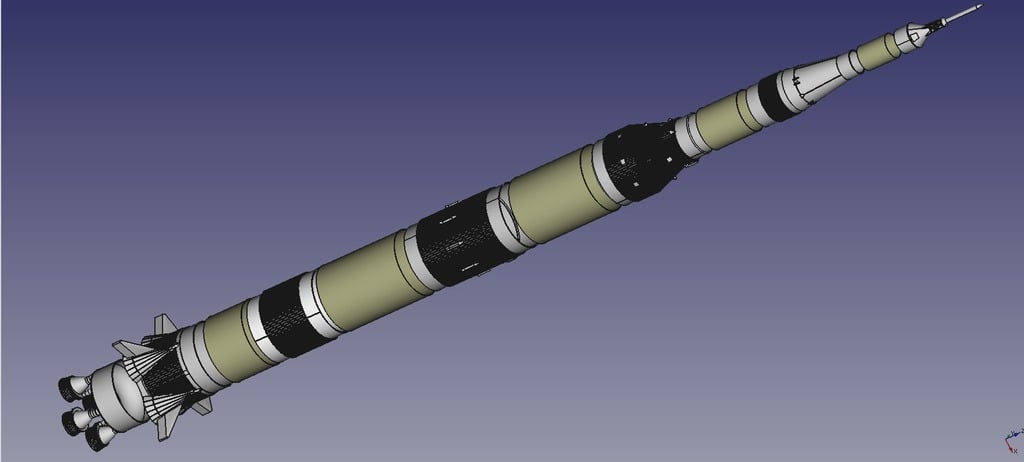 Saturn V Model rocket BT 80 Version 2