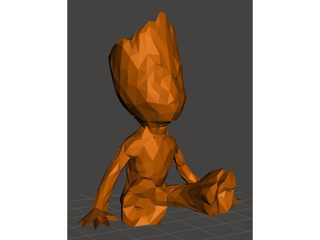Low Poly Baby Groot (New)
