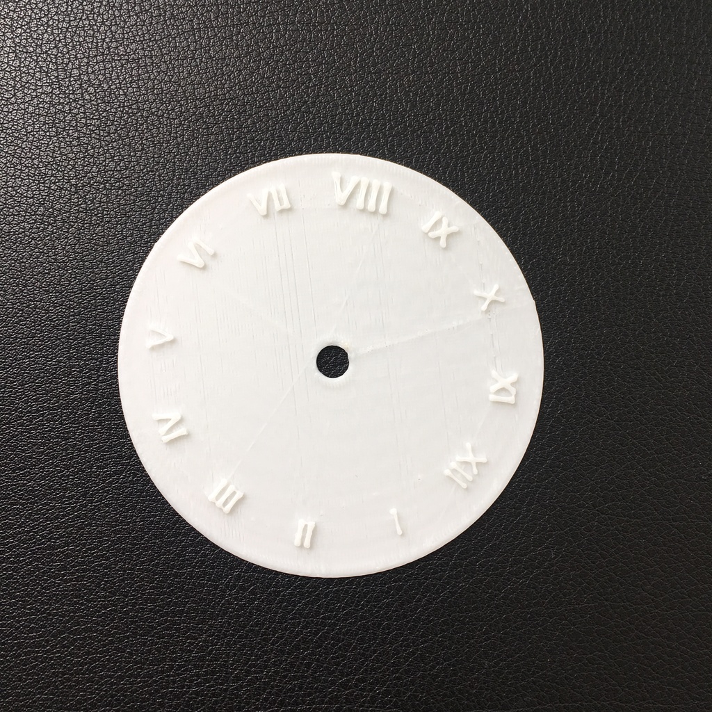 Able to Customize 3D Printing Rome Number Clock Board (Students Work)