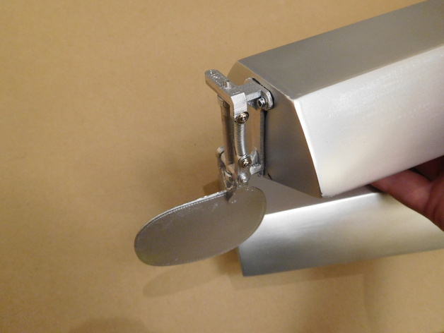 Water rudder for Piper Cub RC model.