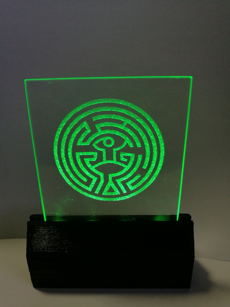 LED display stand for 3mm  Acrylic/Glass