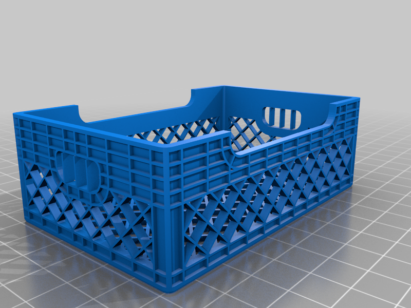 business card crate fixed bottom and stackable