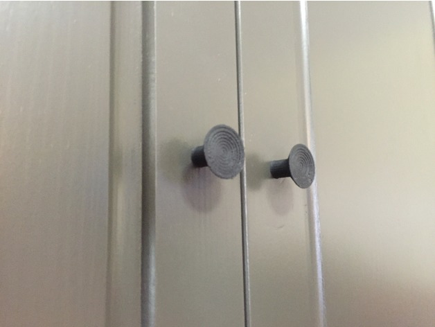 Concave cabinet knob
