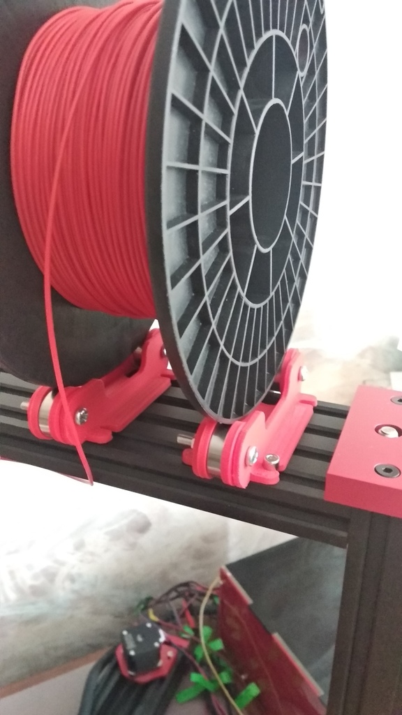 Spool/filament Holder - for zz809 bearings | Tevo Black Widow 