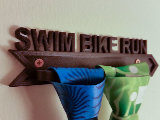 Triathlon Swim Bike Run Race Medal Rack Holder