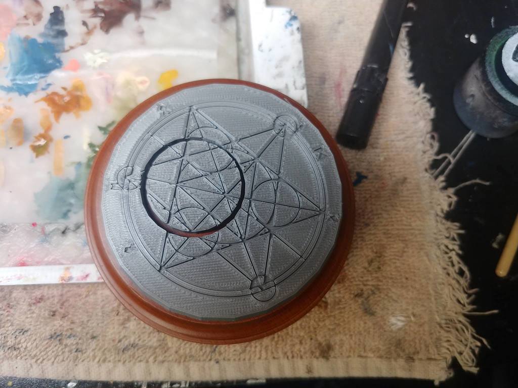 3 Inch Arcane Circle Display Base with 32mm Gaming Insert