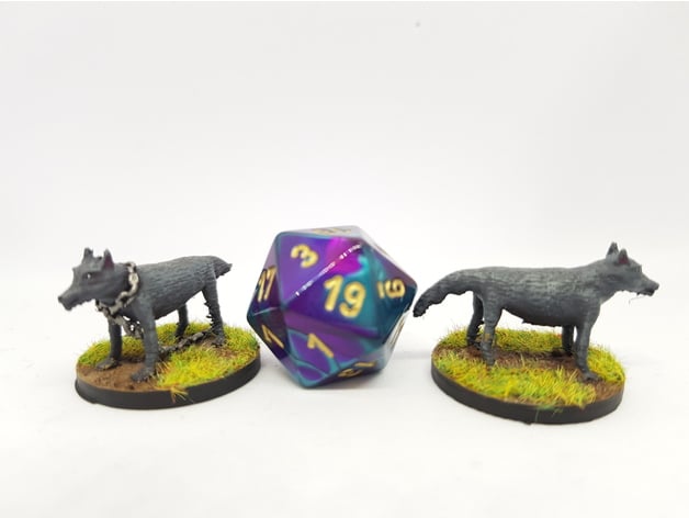 Image of Wolves for 28mm tabletop gaming