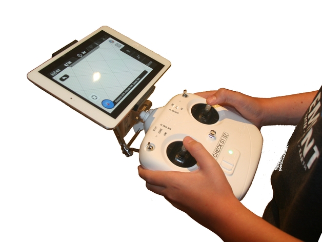 iPad mini holder for DJI PV2+ remote control