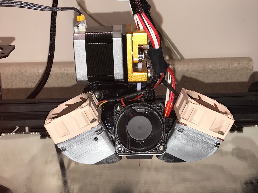 CR-10 Direct Drive Mount with Dual 40mm Fan