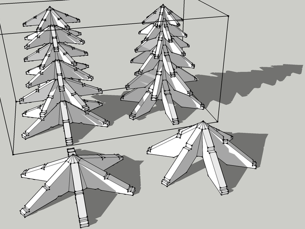 Fractal Recursive Christmas Trees