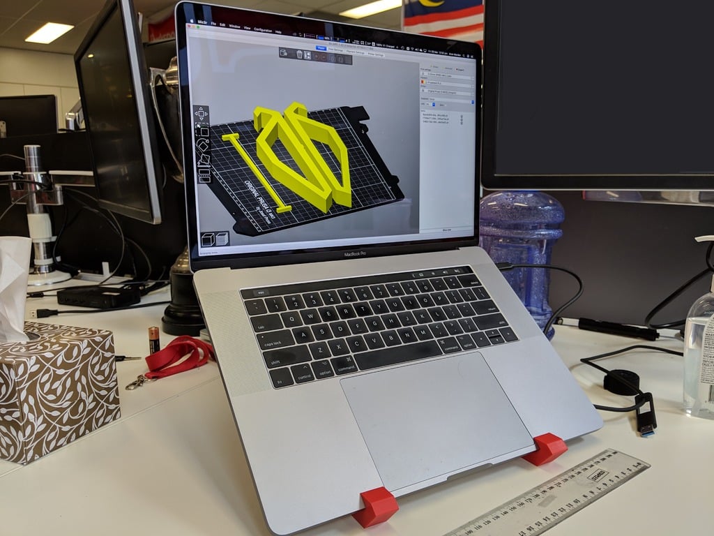 Universal Laptop Stand; Connected by T-Bar