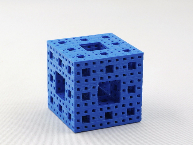 Menger's Sponge (Fractal Cube, 3D Sierpinski's Carpet)