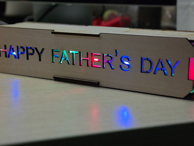 Rainbow word:Happy Father's Day!