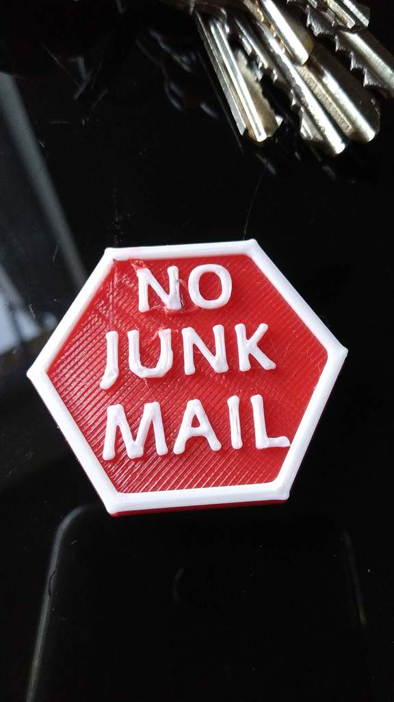 No Junk Mail - Stop sign