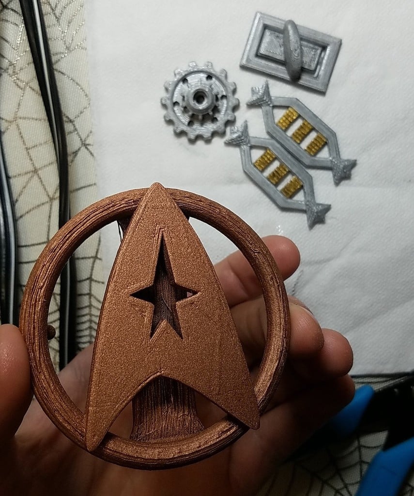 Star Trek Monster Maroon accessories Pins, Clasps, Ranks, Belt Buckle