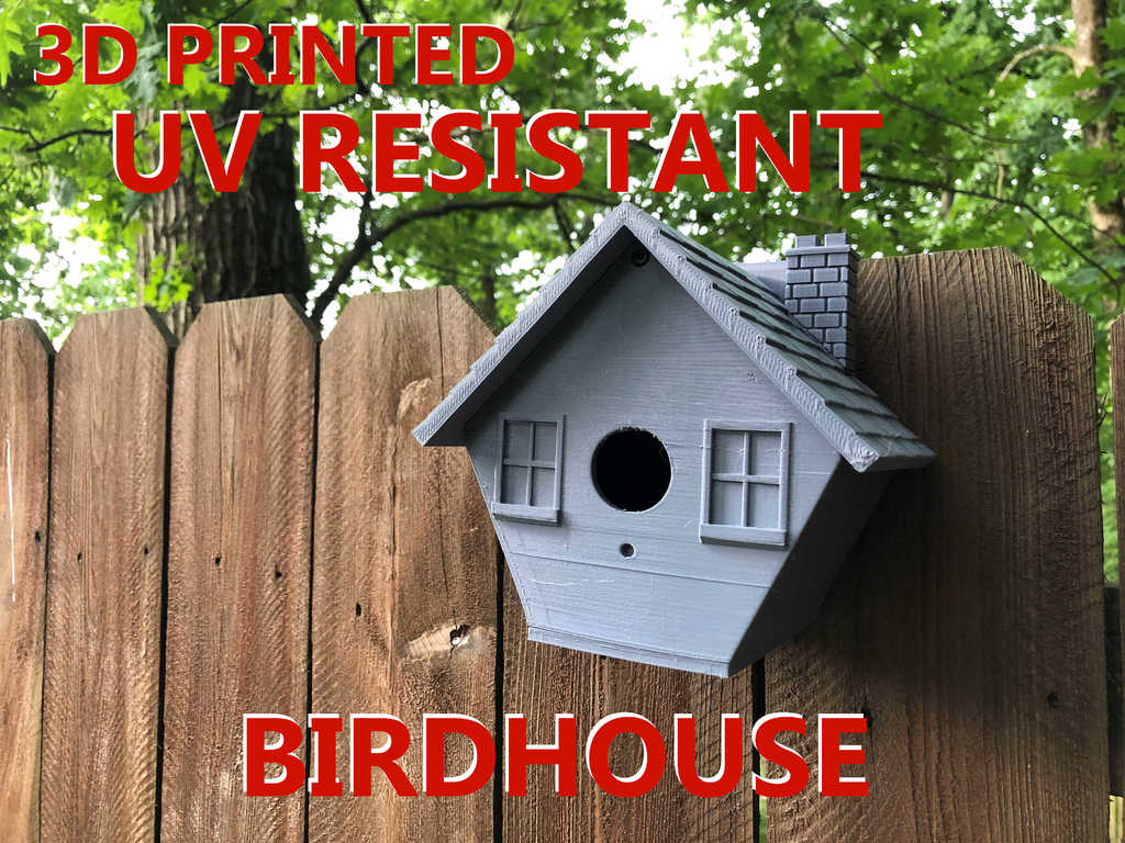 3D Printed Birdhouse + Fence Hook
