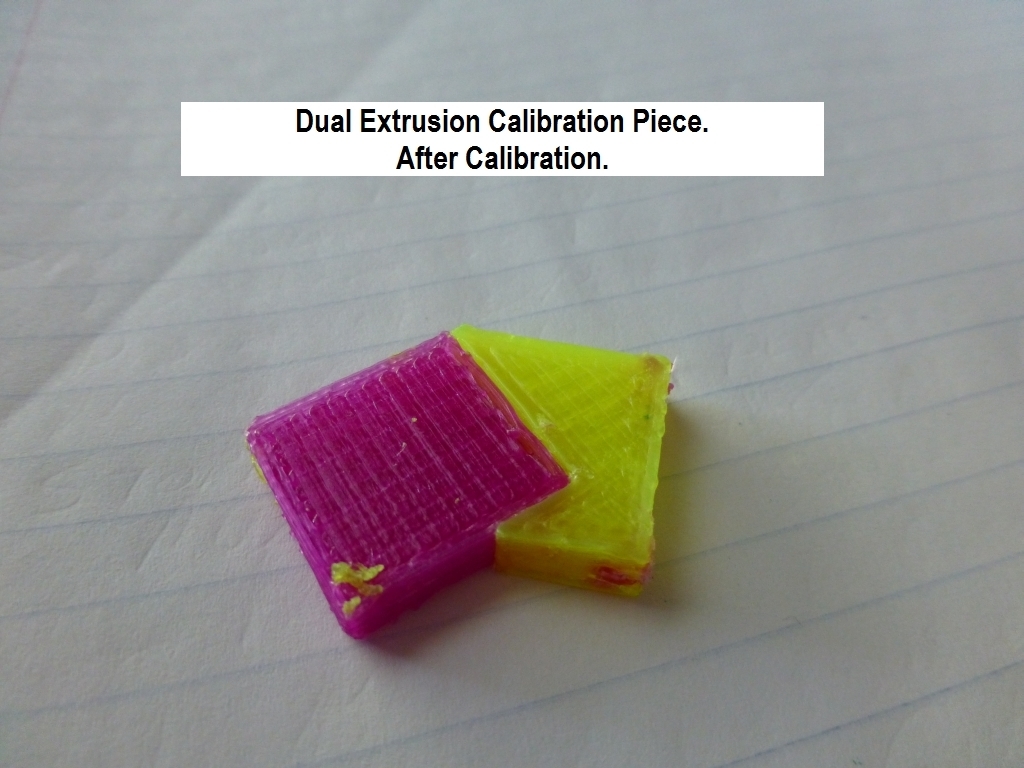 Dual Extrusion Calibration using Slic3r