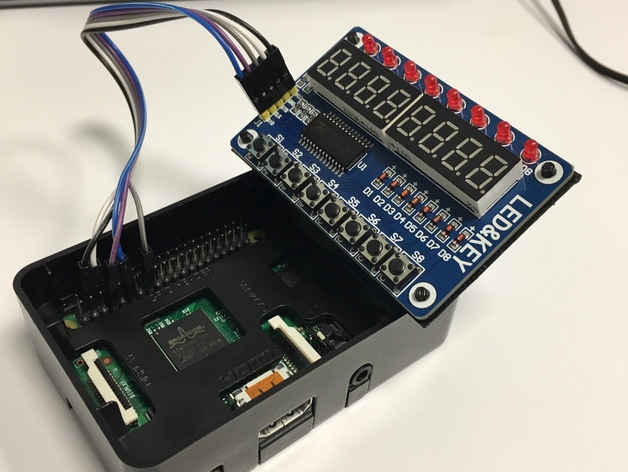 Mount a tm1638 device to a Cana Kit Raspberry Pi case